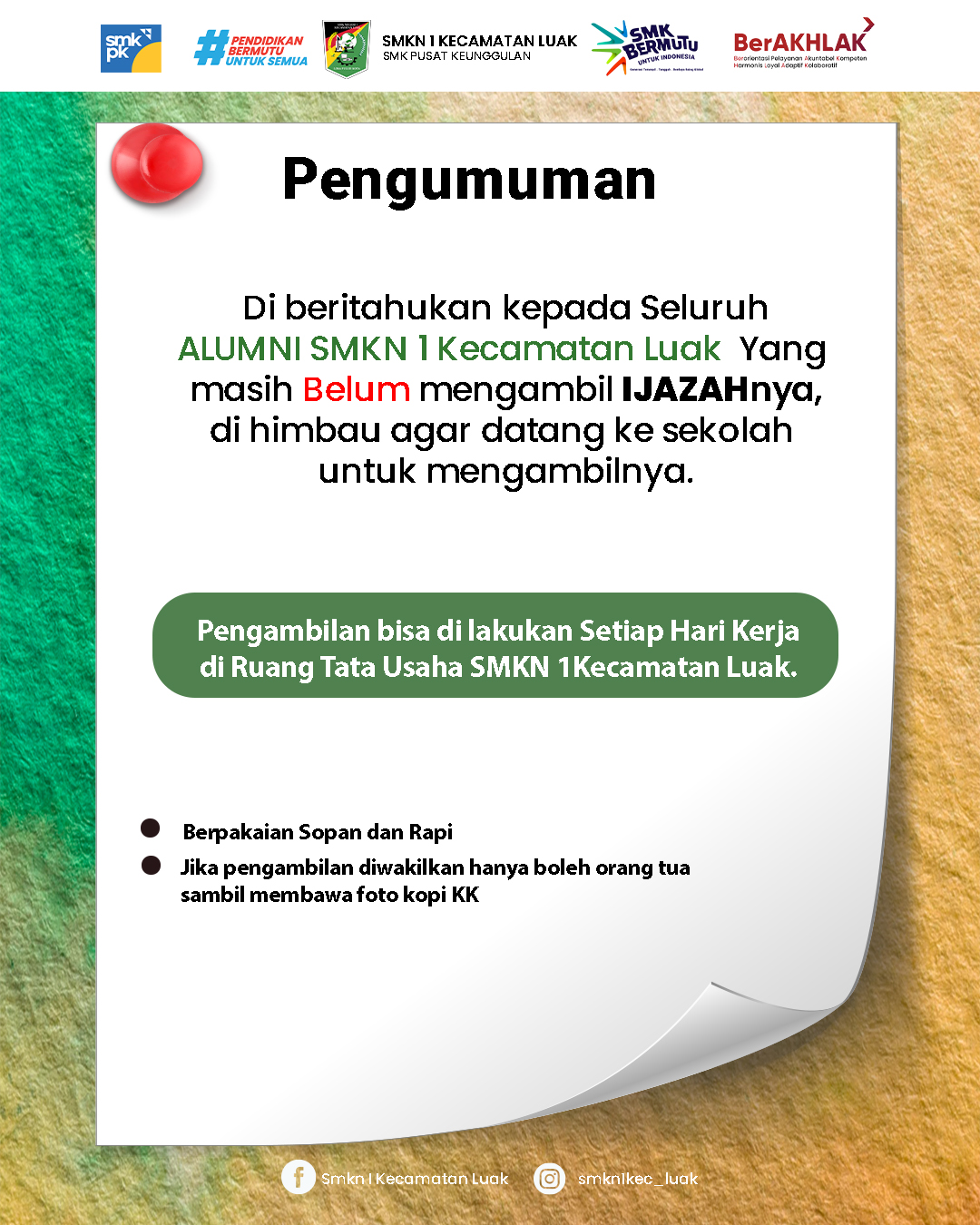 Pengambilan Ijazah
